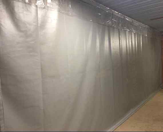 Garage divider tarps