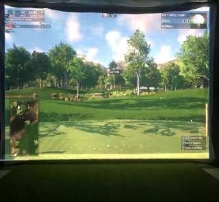 golf simulator screen tiny