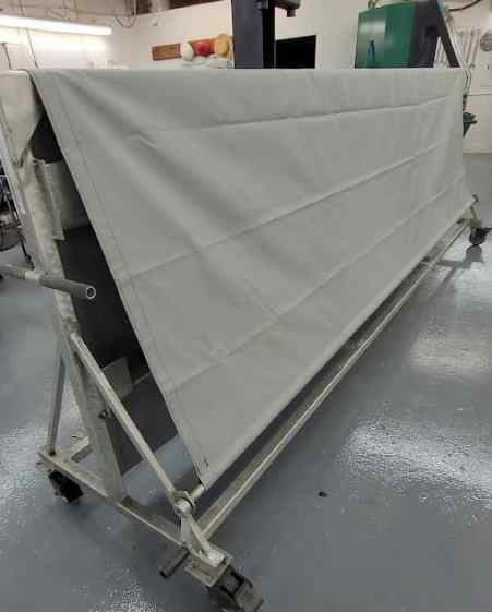 Grey industrial tarp