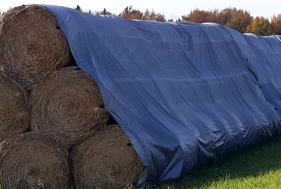 Hay bale covers