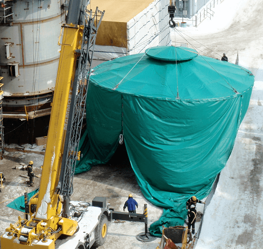 Huge industrial tarp