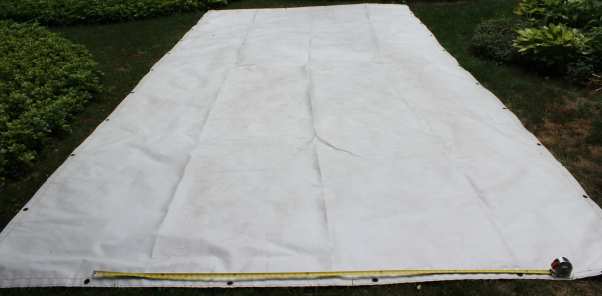 Determine where you want to fold your tarp