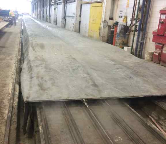Precast concrete tarp