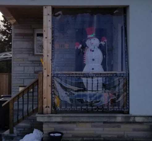 Enclosed porch