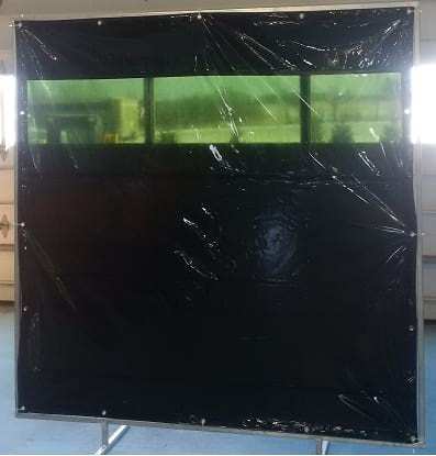 Welding screen with frame